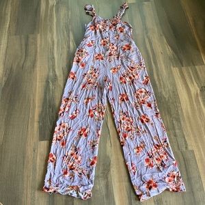 Lavender floral jumpsuit